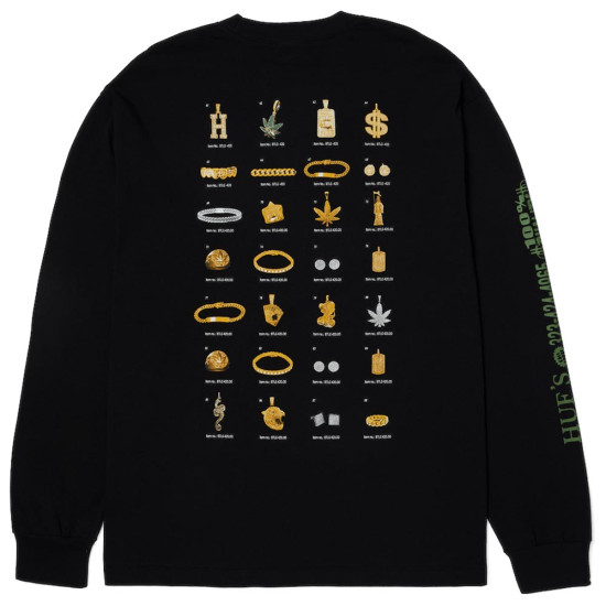 Huf Ανδρική μακρυμάνικη μπλούζα Jewelry L/S Tee